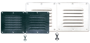 Zračnik iz plastične mase z možnostjo razdvojitve, bel