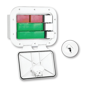 Plastična omarica s predalčki in ključavnico