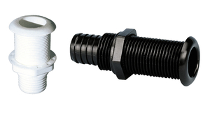 Skoznik izpusta trupa plastičen 42 mm, črna