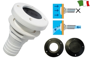 Skoznik plastičen bel protipovratni za cev fi 38mm