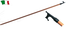 Mornarski kavelj z lesenim ročajem in konico iz platične mase, dolžine 200 cm