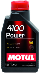 Ulje Motul 4100 POWER TECHNOSYNTHESE 15W-50 za unutarnje motore 4T, 1 L