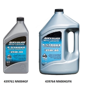 Olje Quicksilver 4T, 25W-40 za vgradne/izvenk. motorje 4 l
