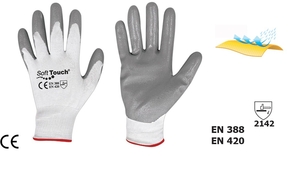 Rokavice gumirane na spodnji strani XL
