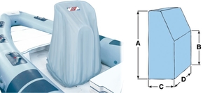 Lahko pokrivalo za konzolo višine 140 cm siva