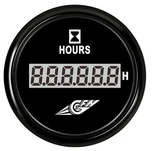 Števec ur delovanja motorja, črn