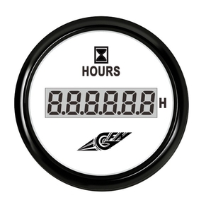Števec ur delovanja motorja, črna-bela