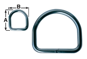 Obroček "D", 64x61 mm