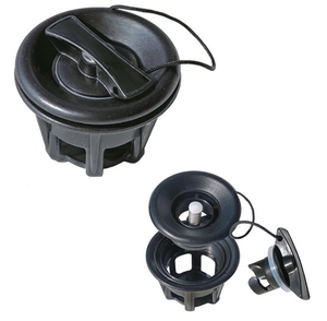 Ventil na navoj, črn