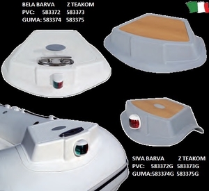 Račji kljun - premčna pohodna površina za gumenjak PVC / TEAK