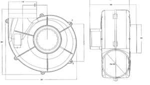 Ventilator za kabine in strojnice 12V - fi 110mm