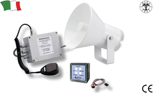 Sirena z ojačevalcem in meglo, 24V