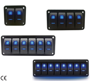 Dual LED plošča IP65, 5x ON-OFF + 1x (ON)-OFF