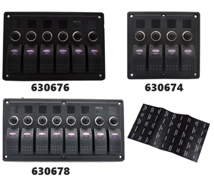 Stikalna plošča 6 stikal vodooporna IP65 z zbiralko
