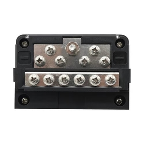 Modularno podnožje za 6 lamelnih varovalk z minus zbiralko