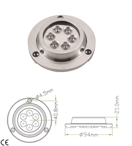 Led lučka podvodna IP68 hladno bela
