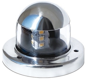 LED navigacijska lučka , inox ohišje, jamborna bela