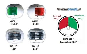 Navigacijska luč, rdeča, 112,5°