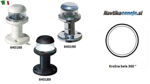 Led krožna lučka 360° INOX