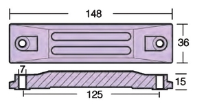 Komplet cink anod za Honda BF40-50