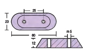Aluminijska anoda pločica za motor Honda 8-20