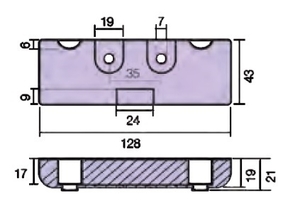 Cinkova anoda ploča za motor Verado 225-350