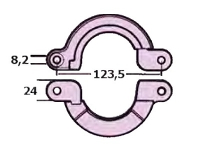 Cinkova anoda prsten dvodijelni za motor Yanmar