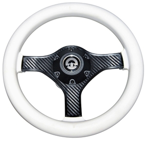 Volan 3 kraki, bel, kraki v izgledu karbona