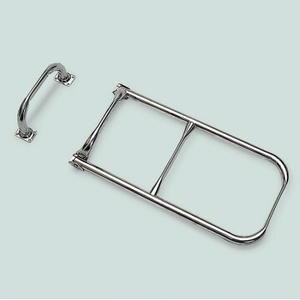 Lestev 30x60 cm inox z ročico, 3 stopničke, za jadrnice