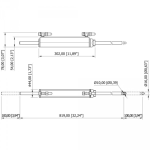 Cilinder MC150BE za pogonske noge, do 150 KM, balansiran