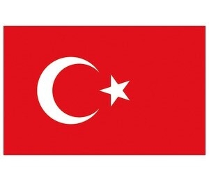Zastava Turčija, 30x45cm