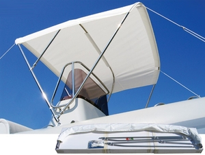 Bimini inox, bel, 3 loki, 245x180cm mod."Made in Italy"