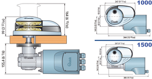 Sidreno vitlo Quick PRINCE DP3" 1000 W - lanac 10 mm