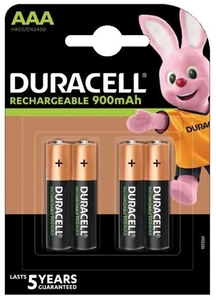 Polnilne baterije Duracell NiMH AAA, 4 kosi