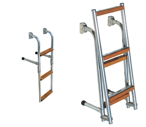 3Pregibna inox lestev 3 stopničke Jupiter, 80x27 cm