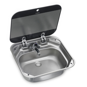Vgradno inox korito 420x370 mm Dometic s pokrovom