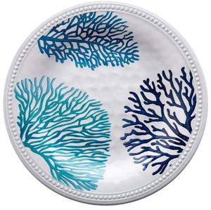 Komplet 6 plitkih krožnikov, 27 cm, melamin, nezlomljiv