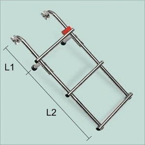 Lestev fiksna, inox, 3 stopničke