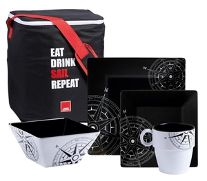 Set pribora za jelo Lombok, za 6 osoba, 24 kom, melamin, BPA Free