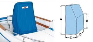 Pokrivalo za konzolo višine 90 cm modra