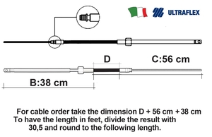 KRMILNI KABEL - PLETENICA Ultraflex M58 13 ft