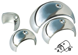 Inox pokrivna kapa spoja profilov 80x33mm