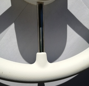 Pet kraki volan, 325 mm, bel in inox, UV odporen