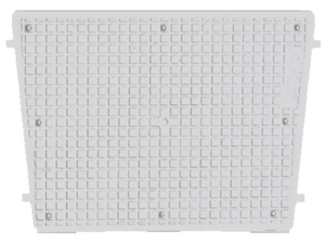 Zaščita za krmo plastična, 43x35 cm, siva