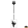 Gemini LED 360° navigacijsko svjetlo, uklonjivo, vertikalno, crno kućište, 600 mm