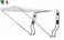 Zložljiv bimini za rollbar širine 215cm, bel