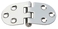 Inox plosnata šarka 76x40 mm, AISI 316