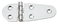 Inox tečaj (pant) 107x40 mm, nesimetričen, AISI 316