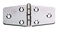 Trapezoidni inox tečaj (pant) 110x45 mm, visoki sijaj 