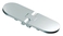 Inox tečaj (pant) z ravno površino, 100x36 mm, odpiranje za 180 stopinj 